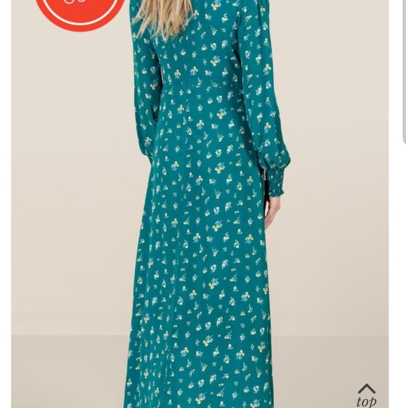 Francesca's Stephanie smocked midi floral dress - Picture 2 of 4